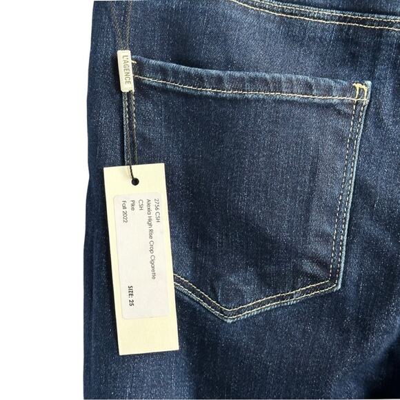 L’AGENCE Alexia High Rise Crop Cigarette Jeans In Pike - Picture 6 of 8